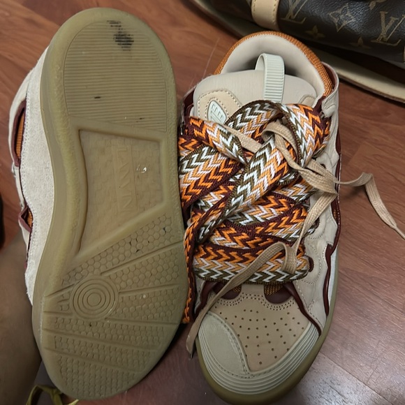 Authentic LEATHER CURB SNEAKERS × 1
PALE PINK/MANGO / 42 - Picture 4 of 5